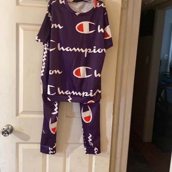 2pcs pants suit champion style purple - Picture 6 of 8
